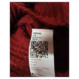 Haloumoning Boys Casual Pullover Sweaters Kids Chunky Crewneck Waffle Knit Jumper Tops 5-14 Years Wine Red