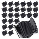 Tbestmax 24 Hot Roller Clips for Hair Curler Claw Clip Replacement Hair Section Styling for Women Girls Black