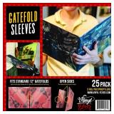 Gatefold Outer LP Sleeves for 12 Inch Vinyl Record Storage | 3 Mil Thick Poly Clear Record Sleeves with Easy Access to Records in Vinyl Albums | Plastic Sleeve Protector (25 Pack)