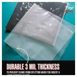 Gatefold Outer LP Sleeves for 12 Inch Vinyl Record Storage | 3 Mil Thick Poly Clear Record Sleeves with Easy Access to Records in Vinyl Albums | Plastic Sleeve Protector (25 Pack)