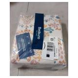 Bedsure Duvet Cover King Size - Reversible Floral Duvet Cover Set with Zipper Closure, 3 Pieces Bohemian Orange Bedding Set with 8 Corner Ties and 2 Pillow Shams 20"x36"