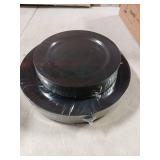 FLOWERCAT 60PCS Black Plastic Plates - Heavy Duty Black Disposable Plates for 30 guests Halloween Party/Wedding/New Year - Include 30PCS 10.25inch Dinner Plates and 30PCS 7.5inch Dessert Plates