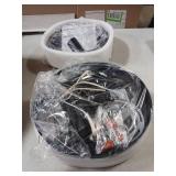 Elekeed 2-Light Flush Mount Ceiling Light Fixture, Farmhouse Ceiling Lights for Kitchen, Modern Black Close to Ceiling Light for Hallway Bedroom Balcony Porch Stairway, E26, (2 Pack)