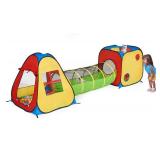 UTEX 3 in 1 Pop Up Play Tent with Tunnel, Ball Pit for Kids, Boys, Girls, Babies and Toddlers, Indoor/Outdoor Playhouse