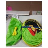 UTEX 3 in 1 Pop Up Play Tent with Tunnel, Ball Pit for Kids, Boys, Girls, Babies and Toddlers, Indoor/Outdoor Playhouse