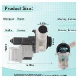 W10661045 W10614033 Washer Drain Pump Assembly for Whirlpool Roper Maytag Kenmore Inglis Crosley Amana Admiral, Replacement Part W10215134 WPW10661045 3554974 AP6023670 PS11757016 EAP11757016