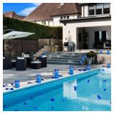 NURADA 3"x6"Flickering Flameless Candles: Built-in Star String 3D Wick Battery Operated LED Candles with Remote and Timer for Wedding Valentine