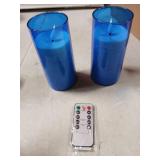 NURADA 3"x6"Flickering Flameless Candles: Built-in Star String 3D Wick Battery Operated LED Candles with Remote and Timer for Wedding Valentine