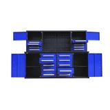 Unused Steelman 7 FT Work Bench 7FT-18D with 18 Drawers | Blue