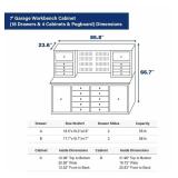 Unused Steelman 7 FT Work Bench 7FT-18D with 18 Drawers | Blue