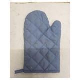 Blue Quilted Oven Mitt Kitchen Accessory