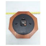 Acu-Rite Octagonal Wall Clock with Wood Frame