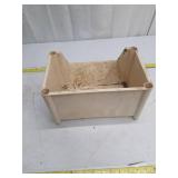 Plastic Storage Bin with Tubular Legs