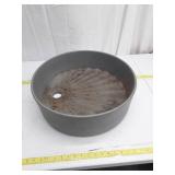 Industrial Gray Circular Base Mount with Drainage