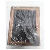 5x7 Solid Wood Photo Picture Frame, Freestanding Or Hanging Portrait X2 Frames