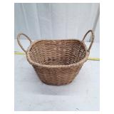 Handwoven Wicker Storage Basket with Handle
