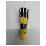 Industrial Light Bulb Socket Cage Protector - Yellow and Black