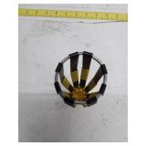 Industrial Light Bulb Socket Cage Protector - Yellow and Black