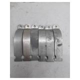 4.5-inch OD Metal Pipe Clamps - Set of 6