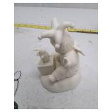 Dept 56 Pop Goes The Snowman Bisque Christmas Figurine 69076 Retired In Box