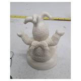 Dept 56 Pop Goes The Snowman Bisque Christmas Figurine 69076 Retired In Box