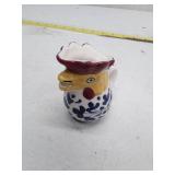 San Gimignano Ceramic Rooster Creamer Blue Floral Design