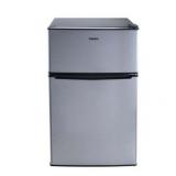 Galanz 3.1 Cu Ft Mini Fridge with Freezer â Stainless Steel  Energy Star  Two-Door Compact Refrigerator - Retail: $250