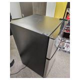 Galanz 3.1 Cu Ft Mini Fridge with Freezer â Stainless Steel  Energy Star  Two-Door Compact Refrigerator - Retail: $250