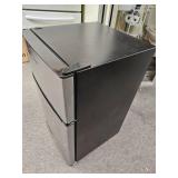Galanz 3.1 Cu Ft Mini Fridge with Freezer â Stainless Steel  Energy Star  Two-Door Compact Refrigerator - Retail: $250