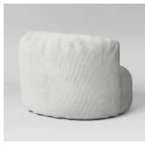 White Corduroy Bean Bag Chair - Retail: $85