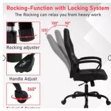 Office Chair PC Gaming Chair Cheap Desk Chair Ergonomic PU Leather Executive - Retail: $350