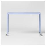 Rolling Metal Computer Desk Blue - Room Essentialsâ¢ - Retail: $130