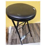 Black Portable Folding Stool - Retail: $20