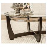 Modern Glass Top Coffee Table Set - Retail: $299