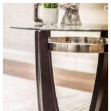 Modern Glass Top Coffee Table Set - Retail: $299