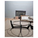Modern Glass Top Coffee Table Set - Retail: $299