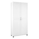 Modern White Storage Cabinet with Adjustable Shelves - Retail: $300