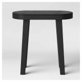 Woodland Tall Carved Wood Table Black - Thresholdâ¢: Oval, No Assembly, 18\" Height - Retail: $95
