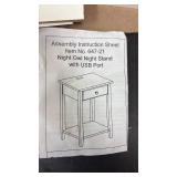 Night Owl Night Stand with USB Port - Item #647-21 - Retail: $50