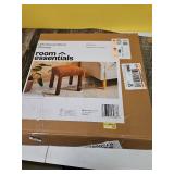 Upholstered Square Stool Ottoman Rust Boucle - Room Essentialsâ¢ - Retail: $50