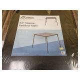Peakform 34-inch Square Folding Table - Retail: $25