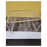 Modern Lucite Waterfall Side Table - Retail: $125