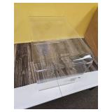 Modern Lucite Waterfall Side Table - Retail: $125