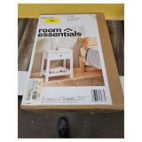 Traditional Side Table with Storage Drawer Classic White - Room Essentialsâ¢ - Retail: $80