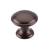 5 Top Knobs M1224 Rounded 1-1/4\" Mushroom Cabinet Knob From The Dakota Collect - Bronze - Retail: $125