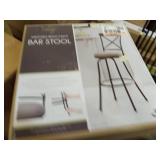 Karson Adjustable Height X Barstool Light Bronze - Holli Furniture: Swivel, Upholstered, Metal Frame
