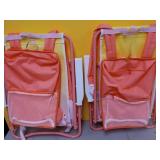 Pack Of 2,Backpack Chair - Sun Squad ,Pink Ombre