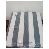 24\"x22\" Cabana Stripe Outdoor Deep Seat Cushion Black - Threshold