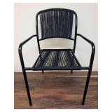 Mackworth Stackable Patio Chair Black - Threshold