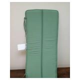 Green cushion - 17in x 37in x 1.5in